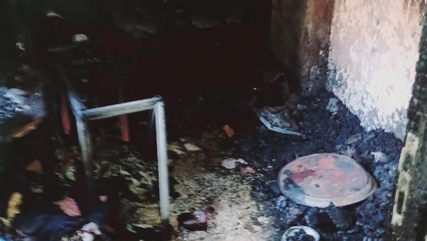 جانب من الحريق 