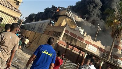 اندلاع حريق في مصنع بلاستيك بالمنطقة الصناعية بأكتوبر