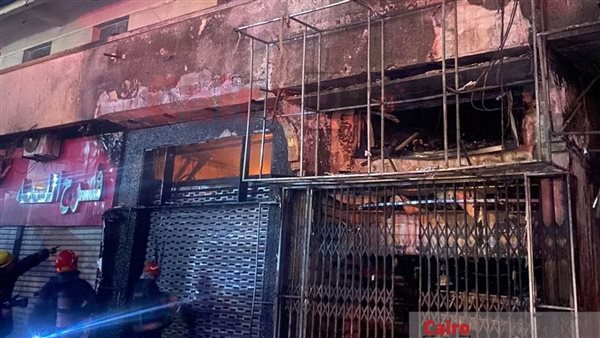 حريق مطعم ميدان سفير