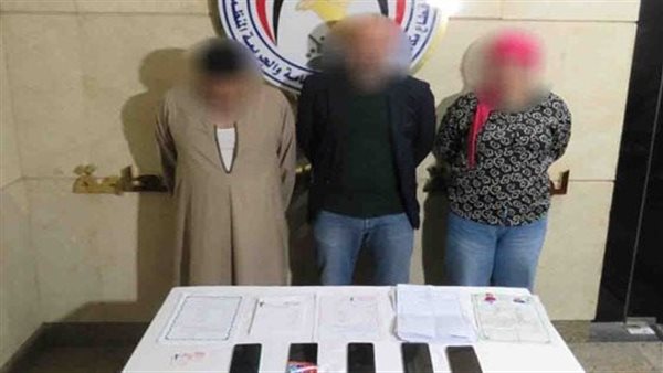 المتهمين والمضبوطات