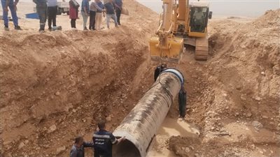 الانتهاء من إصلاح كسر خط مياه الكريمات المغذي لمدينتي الغردقة ورأس غارب