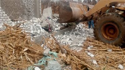 الموجة 26.. إزالة 27 حالة تعد على أراضي أملاك الدولة بالبحيرة