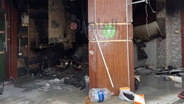 جانب من الحريق 