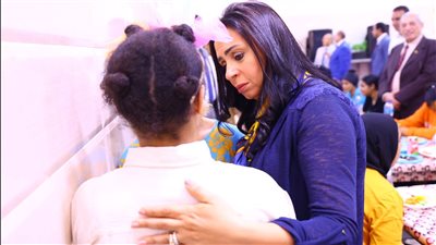 وزيرة التضامن تتناول الإفطار مع صغيرات مؤسسة الفتيات بالعجوزة | صور