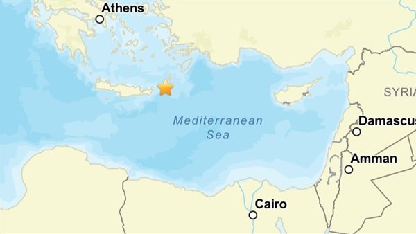 خريطة الزلزال