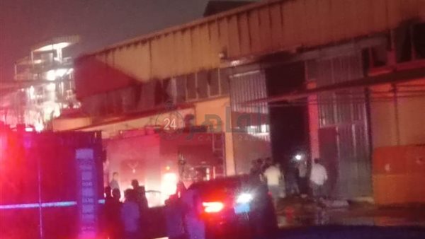حريق بمصنع أكياس
