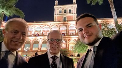 وفد اتحاد الكرة يلبي دعوة رئيس باراجواي على هامش المشاركة في كونجرس فيفا