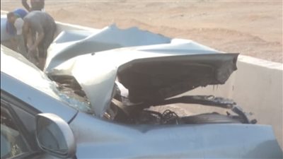 إصابة 9 أشخاص في تصادم عدة سيارات أعلى الطريق الأوسطي باتجاه أكتوبر