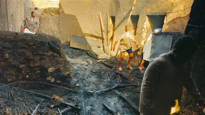 بالأسماء.. إصابة 7 أشخاص بينهم 4 صغار في حريق منزل بالأقصر