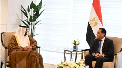 رئيس الوزراء يستقبل ولي عهد إمارة الفجيرة لبحث الفرص الاستثمارية