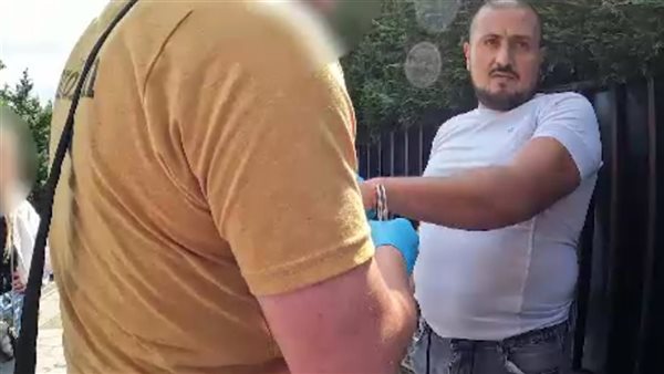 لحظة القبض عليه