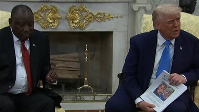 ترامب يواجه رئيس جنوب إفريقيا بمزاعم إبادة جماعية ضد البيض خلال زيارته لواشنطن