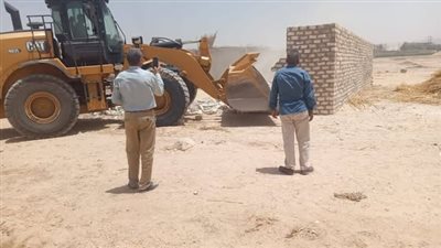 إزالة 5 حالات عدي على الأراضي الزراعية وأملاك الدولة بسوهاج