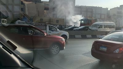 عودة الحركة المرورية لطبيعتها.. التفاصيل الكاملة لحادث دائري المنيب
