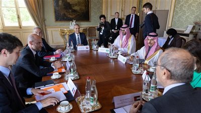 وزراء خارجية مصر والسعودية والأردن يجتمعون بنظيرهم الفرنسي في باريس لبحث ملف غزة 