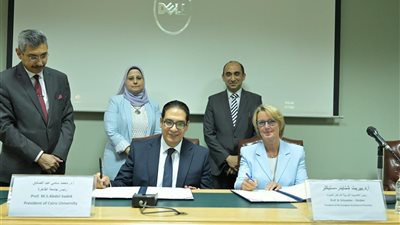 رئيس جامعة القاهرة يوقع مذكرة تفاهم بين المعهد القومي لعلوم الليزر والأكاديمية الأوروبية لأمراض الصوت