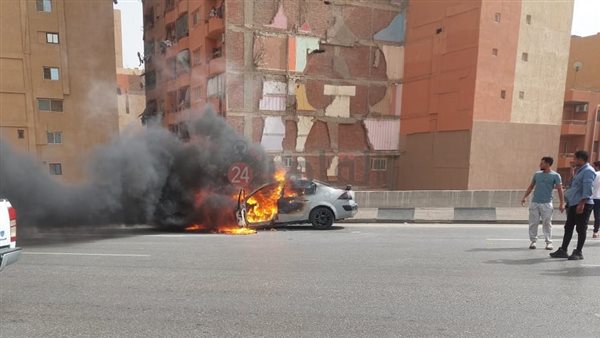 اشتعال سيارة 