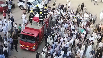 ملفوف في العَلم.. تشييع جثمان الشهيد اللواء حازم مشعل بالمنوفية بحضور قيادات الداخلية