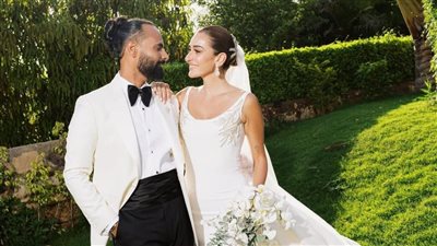 الصور الأولى من حفل زفاف أمينة خليل وأحمد زعتر