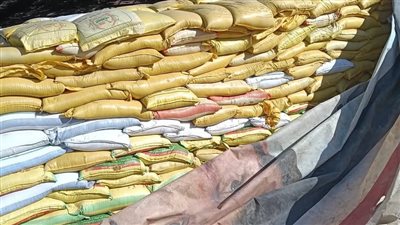 ضبط 22 طن قمح غير صالح للاستخدام الآدمي خلال حملة مكبرة بالواسطى في بني سويف