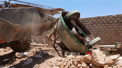 إزالة 35 طاحونة وكسارة مخالفة للذهب داخل 10 مواقع بنصر النوبة