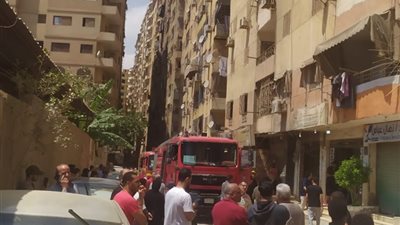السيطرة على حريق شقة سكنية بالطابق العاشر بفيصل 