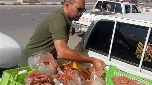 اللحوم الفاسدة المضبوطة