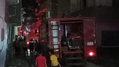 حريق في معرض أجهزة كهربائية بالغربية