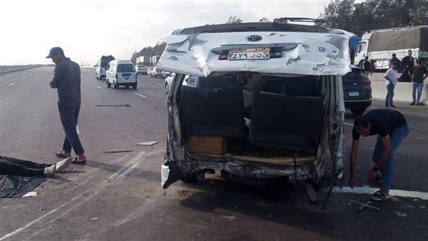 انقلاب سيارة ميكروباص