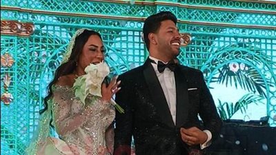 لقطات من حفل زفاف محمد شاهين على المنتجة رشا الطناحي