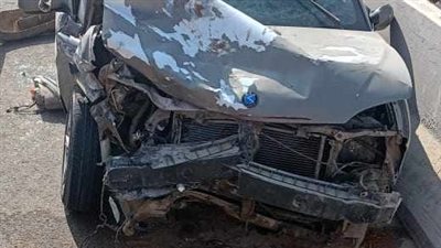 إصابة 4 أشخاص في حادث تصادم سيارتين على طريق السويس – القاهرة