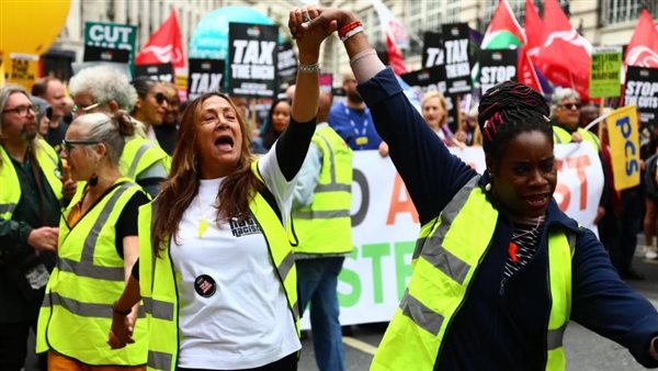 جانب من المظاهرات