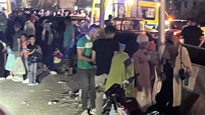 إصابة أسرة كاملة وشخصين إثر حادث تصادم على الطريق الدائري اتجاه الهرم | صور 