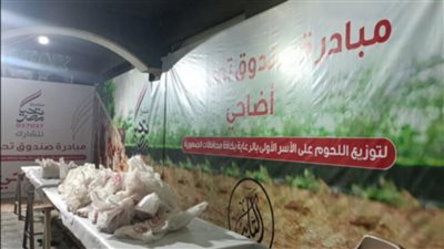 توزيع أطنان من اللحوم مجانا على الأسر أكثر احتياجا بالمحلة خلال أيام عيد الأضحى 