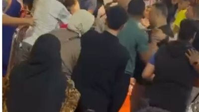 مشاجرة بالأيدي داخل منطقة الألعاب في مول صن سيتي 