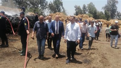 محافظ الغربية يعلن السيطرة على حريق شونة كتان بشبراملس وبدء أعمال التبريد