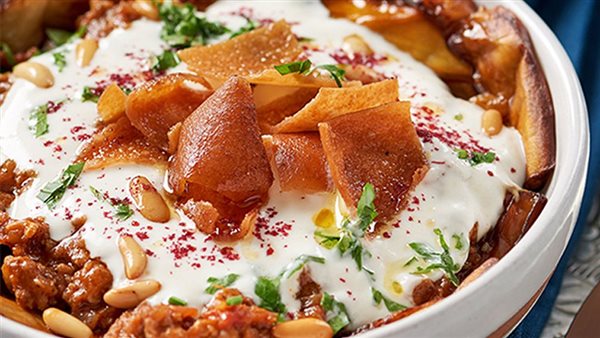 طريقة عمل الفتة بالباذنجان