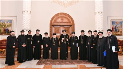  البابا تواضروس الثاني يبحث مشكلات إيبارشية مطاي