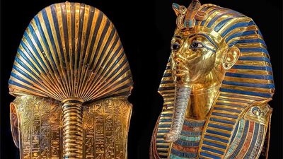 لحظة تاريخية.. قناع توت عنخ آمون يقترب من مقره الجديد بالمتحف الكبير