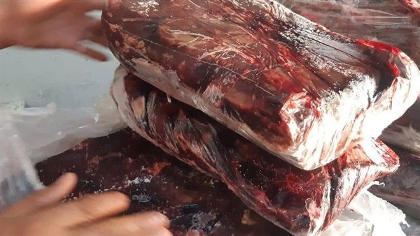 ضبط كميات من اللحوم