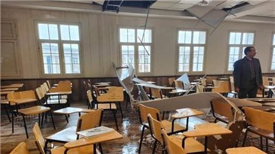 بعد سقوط سقف على طالبة.. عميد هندسة الإسكندرية يكشف نتيجة فحص المبنى