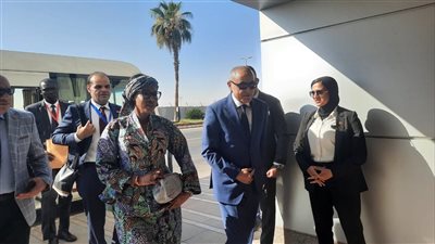 محافظ الأقصر يستقبل السيدة الأولى لجمهورية جامبيا لدعم مرضى السرطان