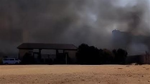 جانب من الحريق