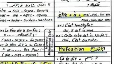 مراجعة فرنساوي تالتة ثانوي pdf 2025.. شاملة لجميع أجزاء المنهج