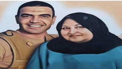 دفن والدة الشهيد أحمد منسي بجوار ابنها بمقابر الروبيكي