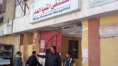خروج 9 مصابين في حادث انهيار منازل بسبب انفجار اسطوانة غاز من مستشفي المنيا العام