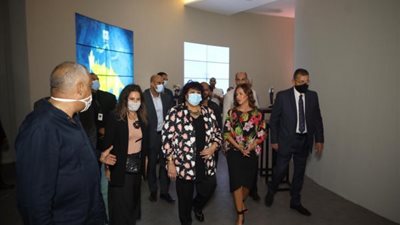 وزيرة الثقافة تفتتح المعرض الفني Art town في دورته الثانية