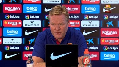 تصريحات غاضبة من كومان بعد تعادل برشلونة مع ألافيس