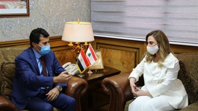 لمزيد من التعاون.. وزير الشباب والرياضة يستقبل نظيرته اللبنانية (صور)