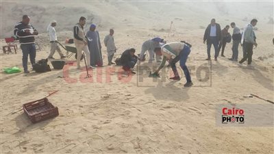 الآثار تنتهي من أعمال الحفائر في موسمها الأول بمنطقة آثار جبل الطير| خاص